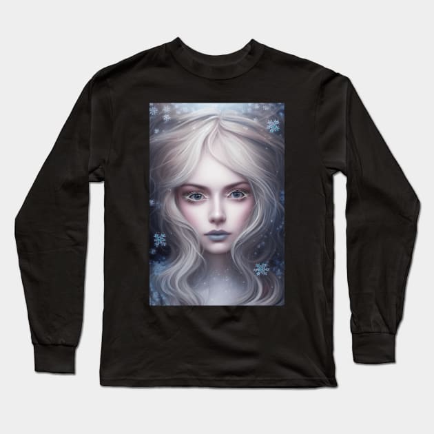 Snow Angel Long Sleeve T-Shirt by RavenRarities